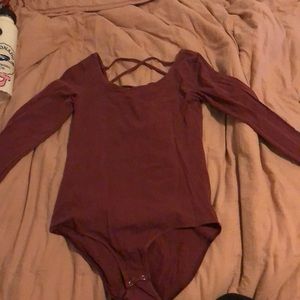 Magenta American eagle bodysuit